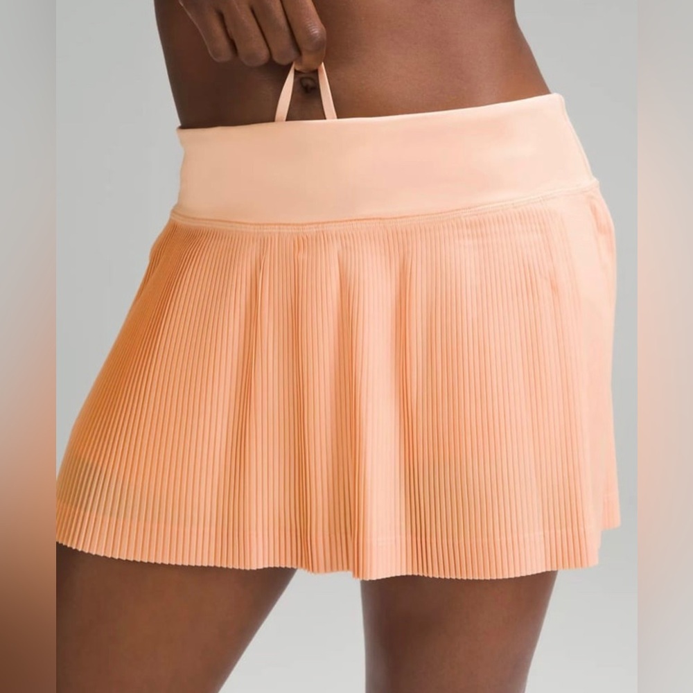 NWT Lululemon Pleat to Street Skirt Summer Glow Sz 0